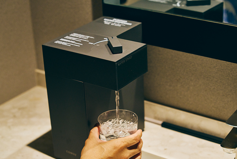 Water servers in all rooms